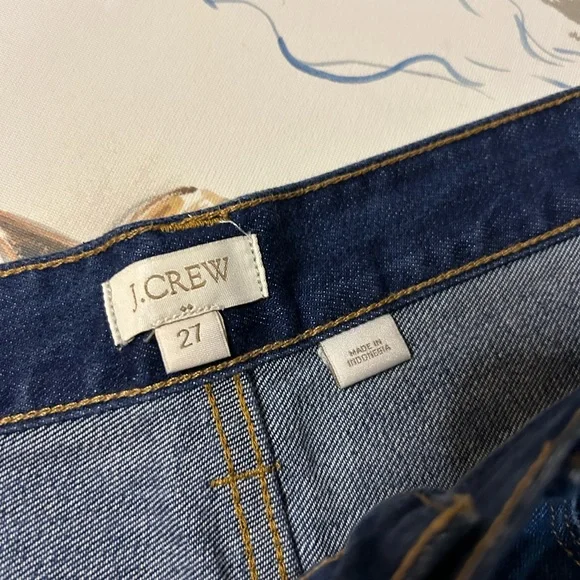 J.Crew Factory Distressed Denim Jean Shorts Cuffed Uncuffed Size 27 - Picture 4 of 7
